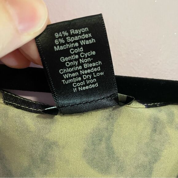 Ann Taylor Midi Dress Soft Stretch Jersey Knit Purple Leopard Print Cowl Size 14 - Picture 4 of 8